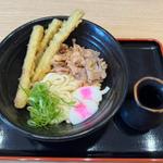かしわごぼ天ぶっかけ(冷やし)(資さんうどん足立鹿浜店)