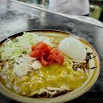 カレーそば 茹で玉子(寒川そば)