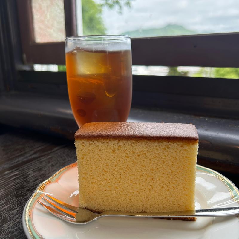 長崎カステラセット(自由亭喫茶室)