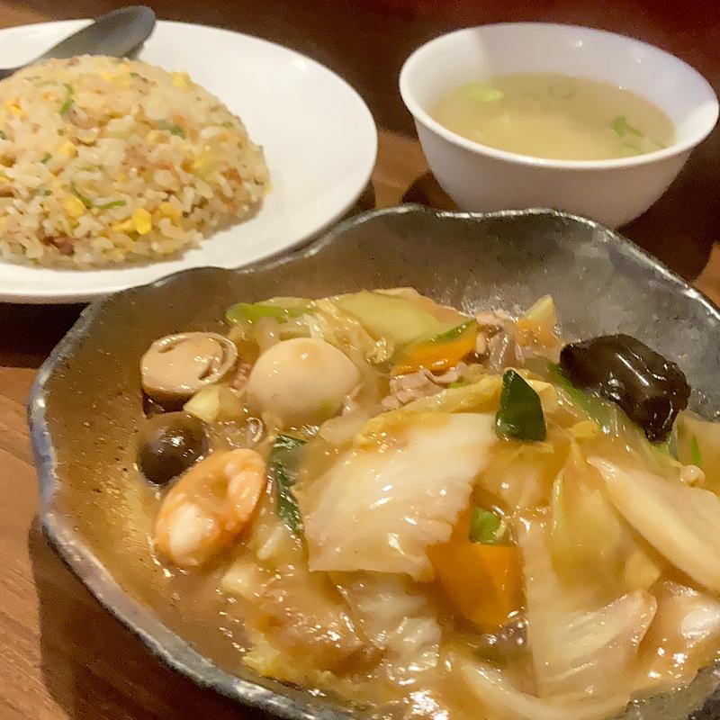 焼きめしセット●八宝菜(中華酒楽食堂KuRo)