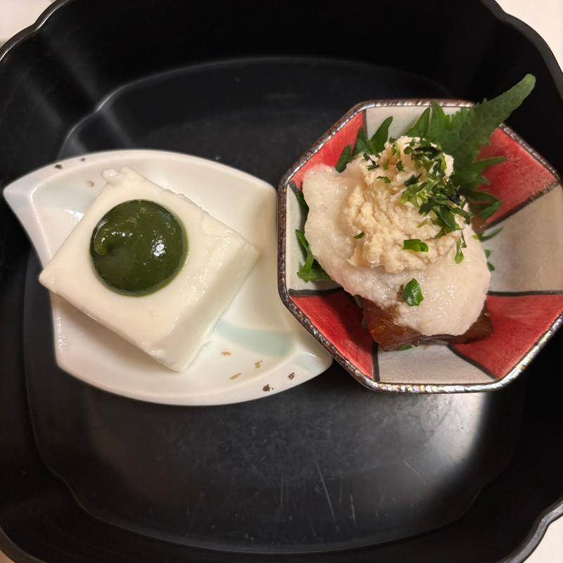 湯葉豆腐とたぐり湯葉のお造り(梅の花 浜松店 （ウメノハナ）)