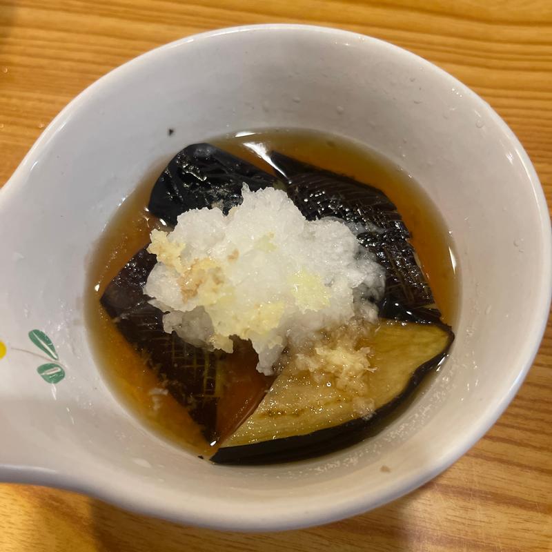 揚げナス(武州うどんあかね&みどりダイニング)