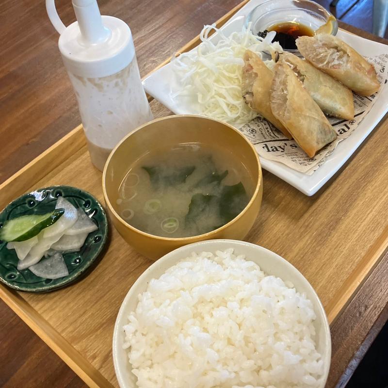 海鮮春巻き定食(プラスハートカフェ劇場)