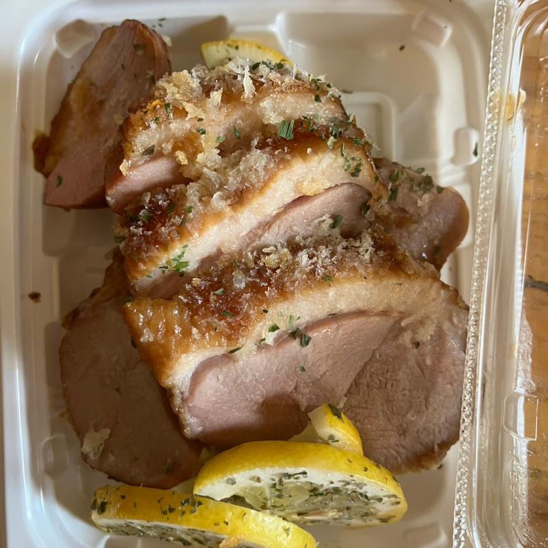 合鴨ローストパン粉添え(リワードキッチン)