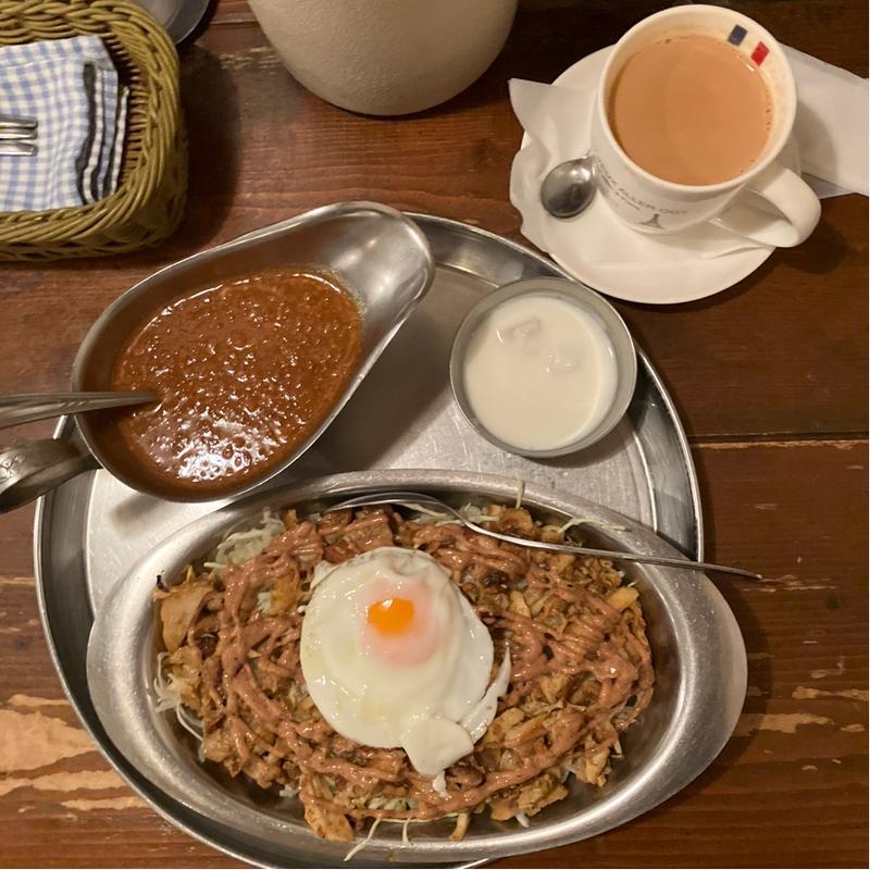 チキンケバブキーマ定食(インド定食 ターリー屋 西新宿７丁目店)