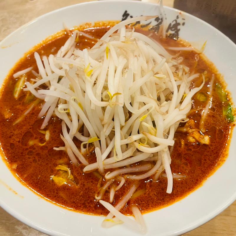 赤海タンメン大　野菜増し(博多辛味噌タンメン 笑盛 天神南店 (えもー))