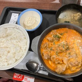 ロゼクリームチキン定食 特盛