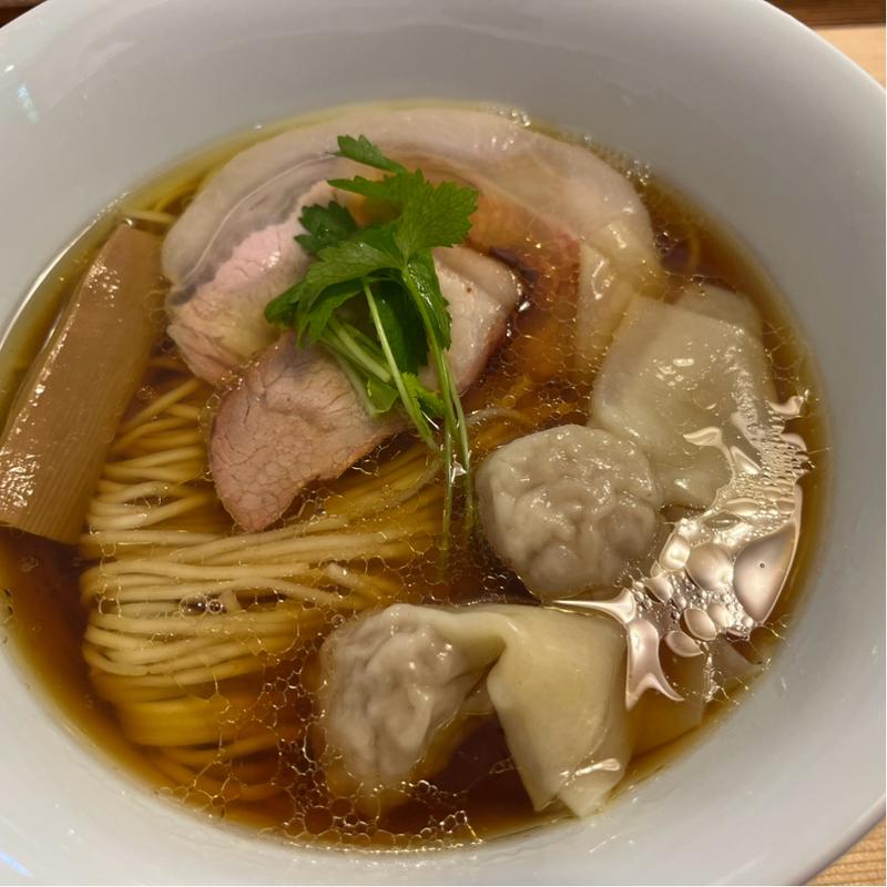 地鶏と豚の醤油(わんたん入り)(青森中華そば オールウェイズ)