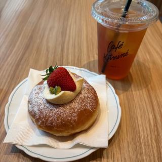 カスタード苺乗せ(Café Kitsuné Osaka)