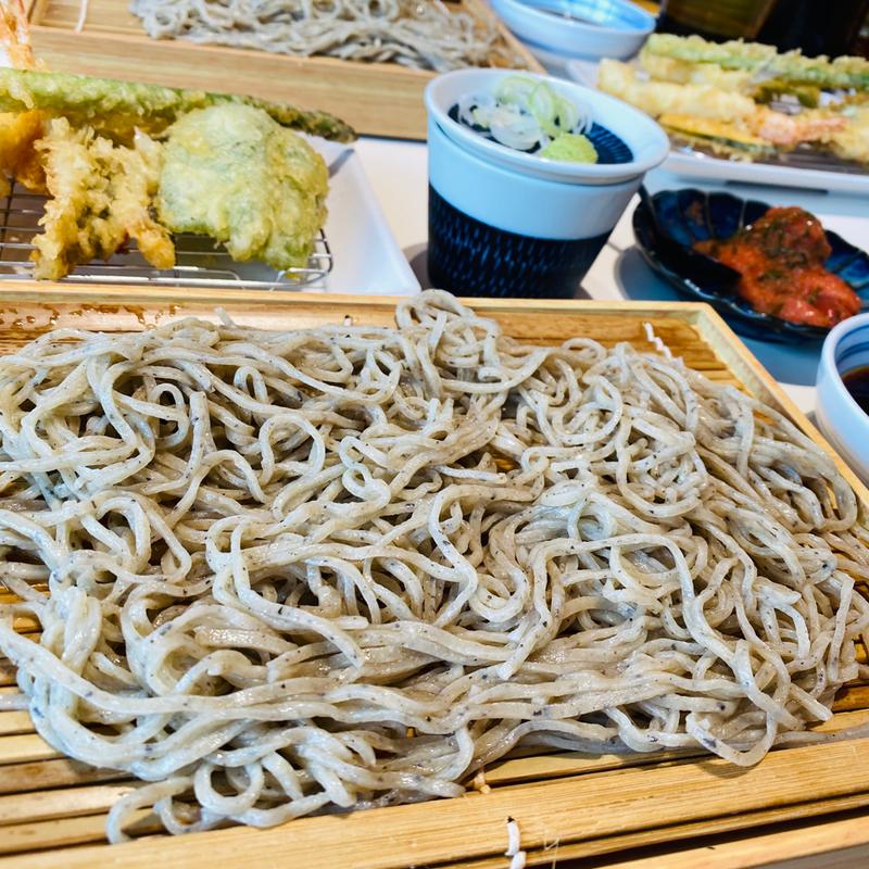 上天盛りせいろ(てんぷら一代 中庄店)