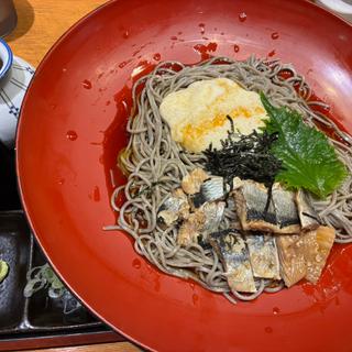 冷やしにしん山かけそば(蕎麦居酒屋　高田屋　川崎)