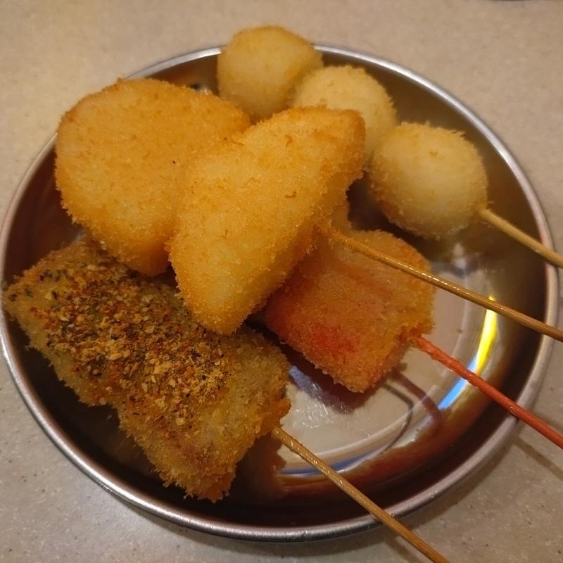 ラム＆紅しょうが＆うずら＆山芋(串カツ ｢田中/関内店｣)