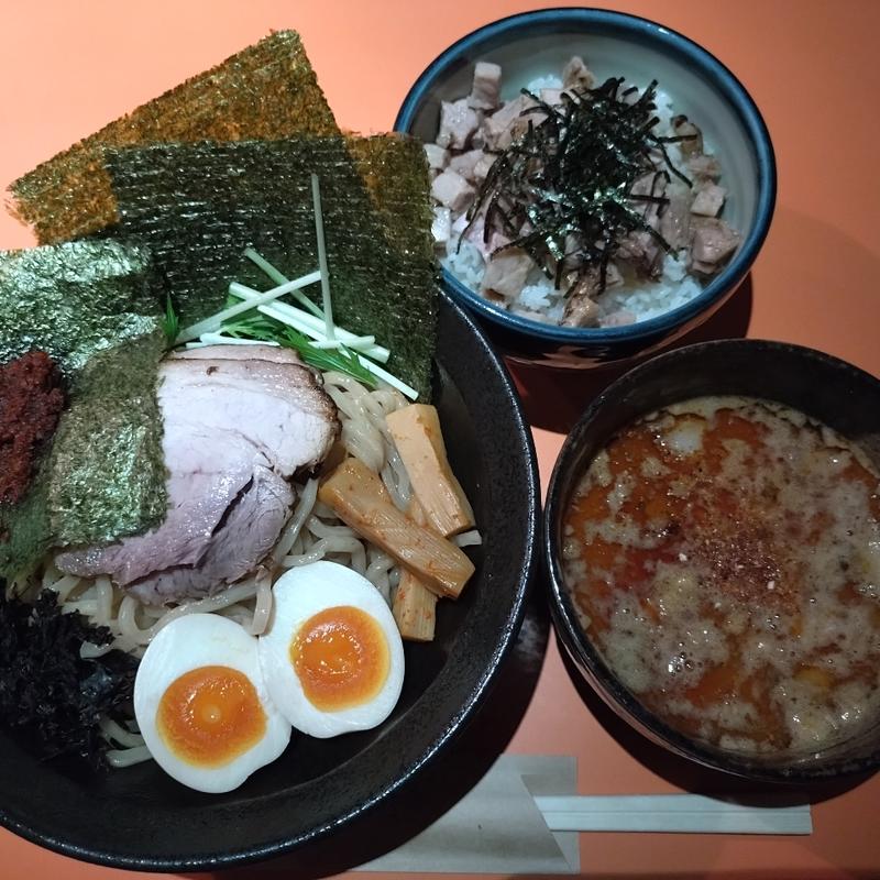 エビ旨辛つけめん＆炙りチャーシュー丼(じゃジャ旨 )