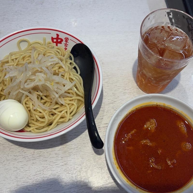 冷やし味噌大盛　ゆで玉子(蒙古タンメン中本 草加)