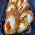 アスパラトマトチーズ巻カツ