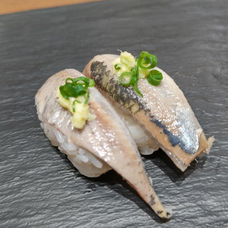 いわし(寿司 魚がし日本一 みなとみらい店（立喰寿司）)