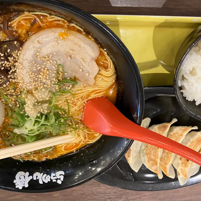 甘えび香味（煮卵）餃子セット5個(らうめん侍 イオンモール白山店)