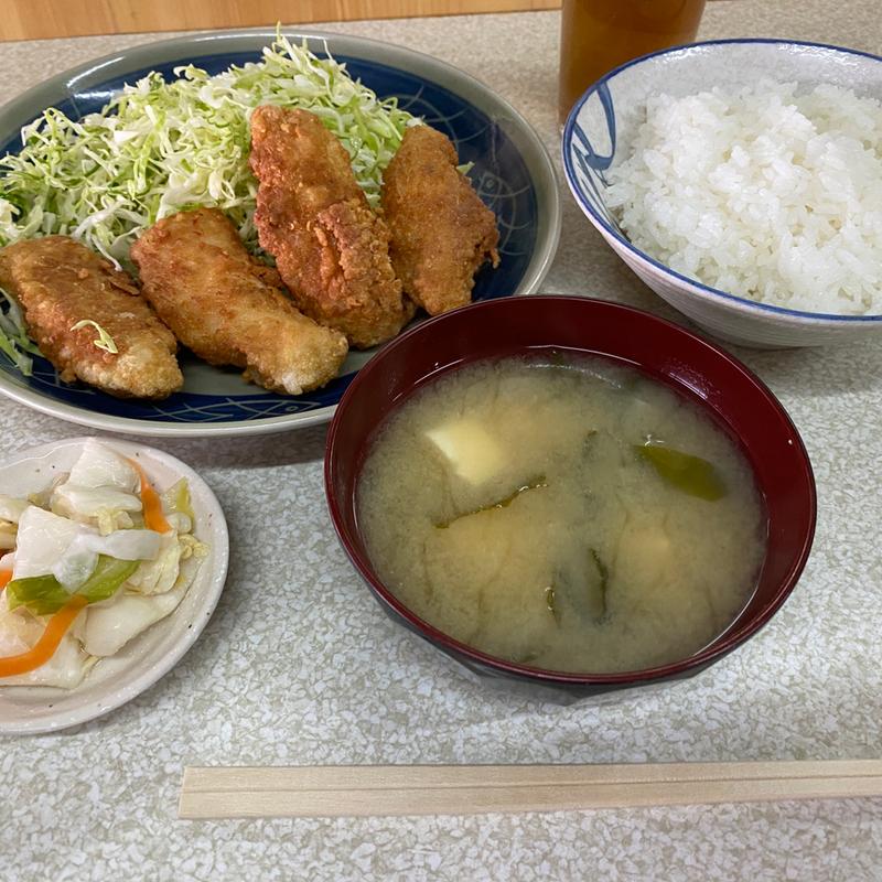 とり唐揚定食(小六)