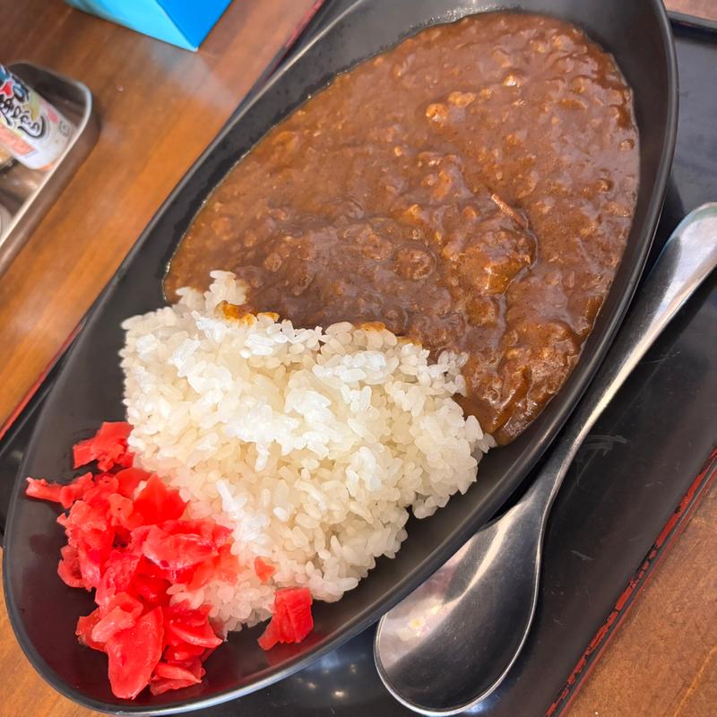 牛すじカレー(山長そば)