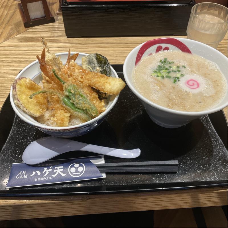 天丼とらぁ麺(銀座ハゲ天 本店)
