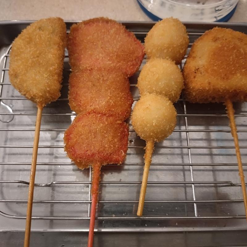 れんこん＆紅しょうが＆うずら＆じゃがいも(串カツ田中 キュービックプラザ新横浜店)