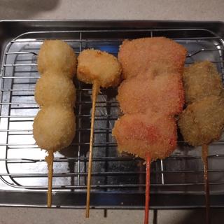 うずら＆里芋＆紅しょうが＆牛串