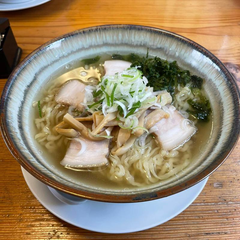 藻塩ラーメン 大盛り(喜多方ラーメン 喜一)