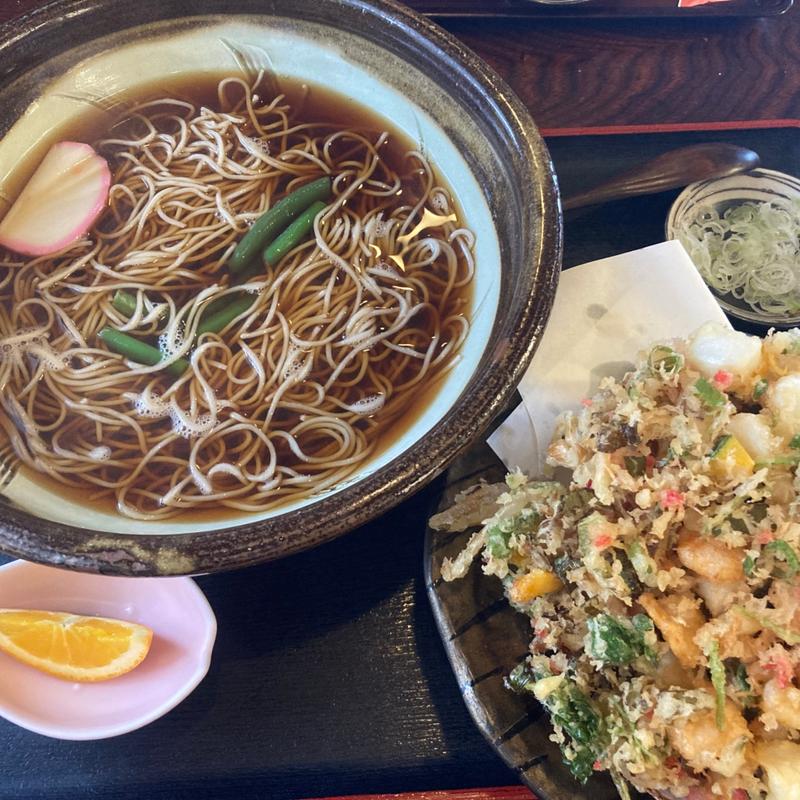 かき揚げ蕎麦(玉川)