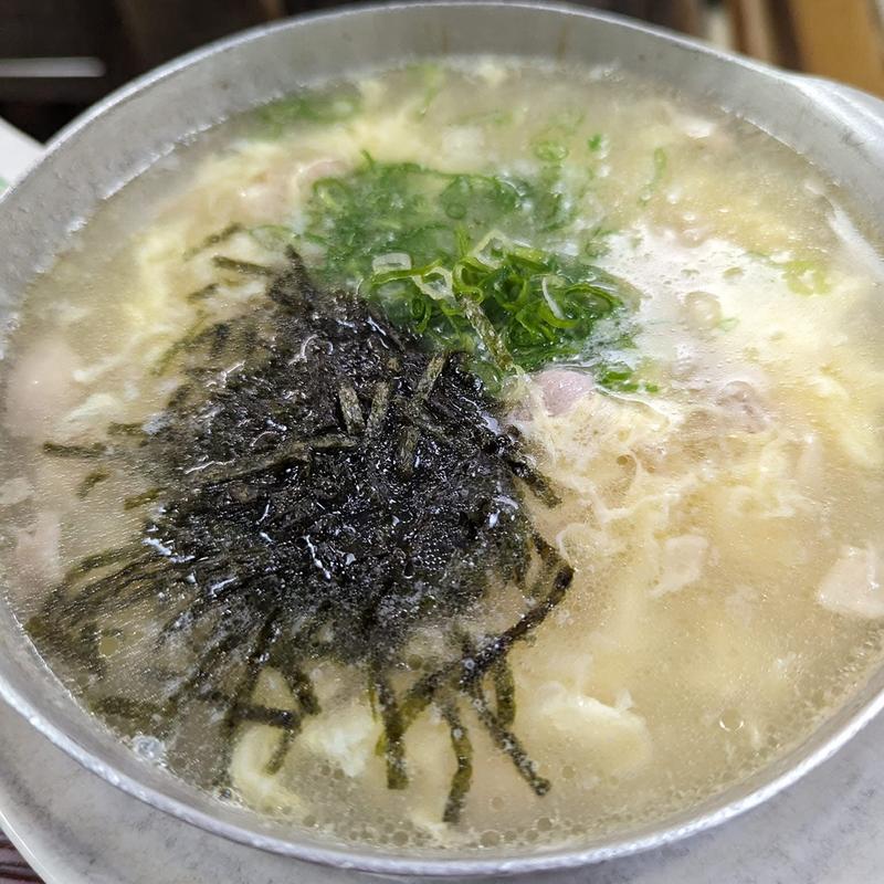 鶏雑炊(天婦羅・一品料理 新喜楽 東店)