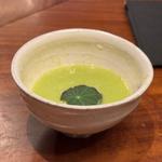 アスパラガスのスープ(焼肉割烹QUON)