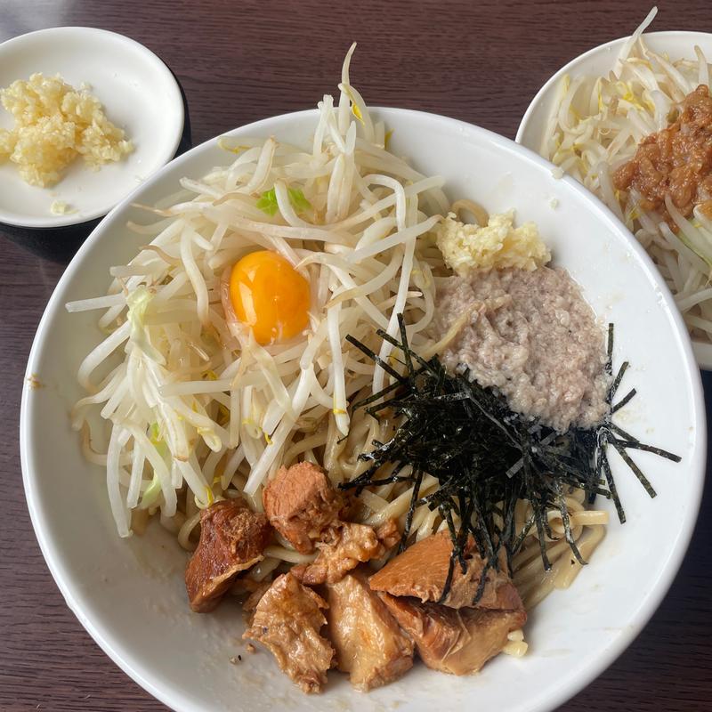 まぜそば塩中盛り(らーめん　こじまる　東金店)