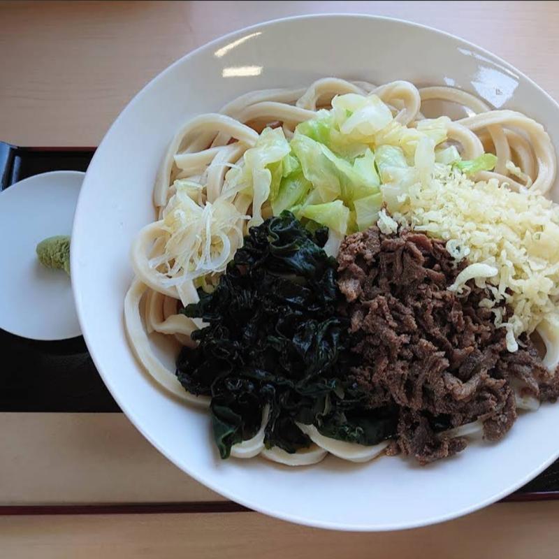 冷やし肉天(並)(はちまんうどん)
