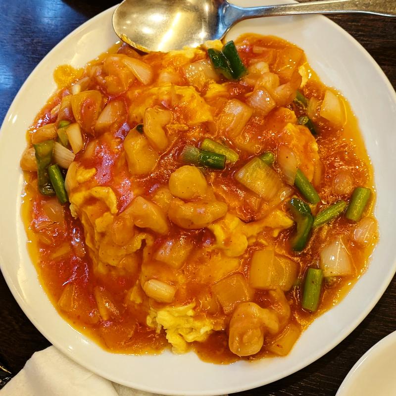 海老と玉子のチリソース炒め(紅花 )