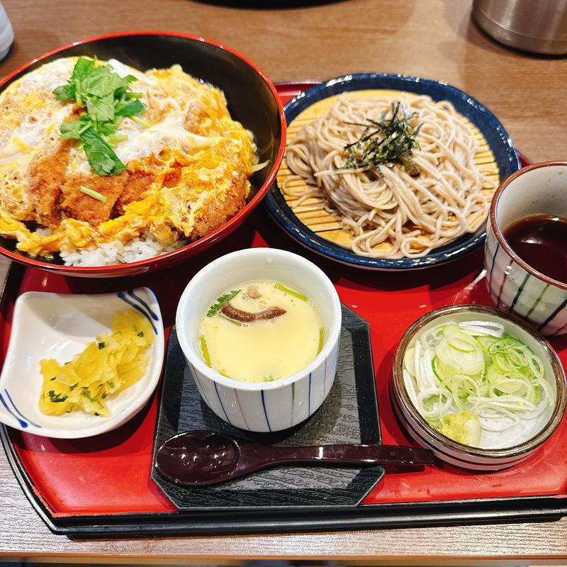 カツ丼と麺のセット(サガミ 富田林店)
