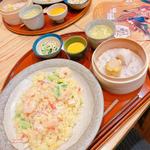 エビ蟹炒飯の点心膳(梅梅 くずはモール)