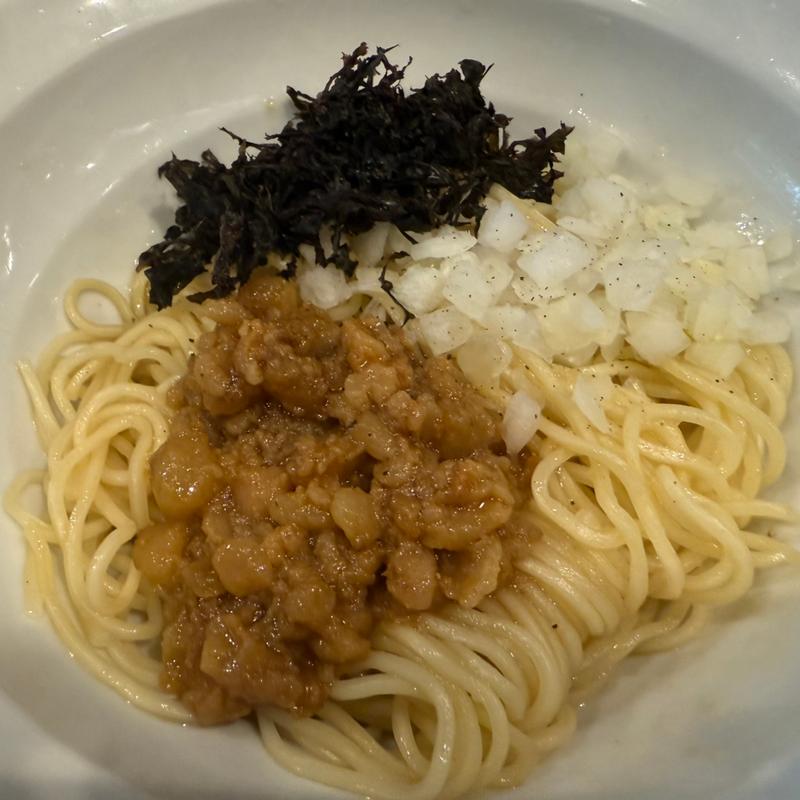 背脂の和え玉(麺処 にぼし香 (NIBOSHI KOH) 水天宮本店)