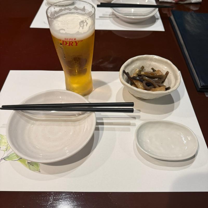 生ビール　お通し(創作料理 野辺地 )