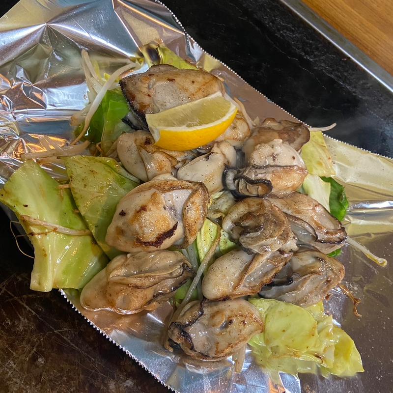 牡蠣焼き(お好み焼き・鉄板焼 貴じん)