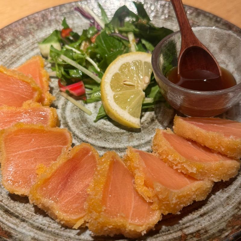 カジキマグロのレアカツ(博多丸秀 本店 （ハカタマルヒデ）)