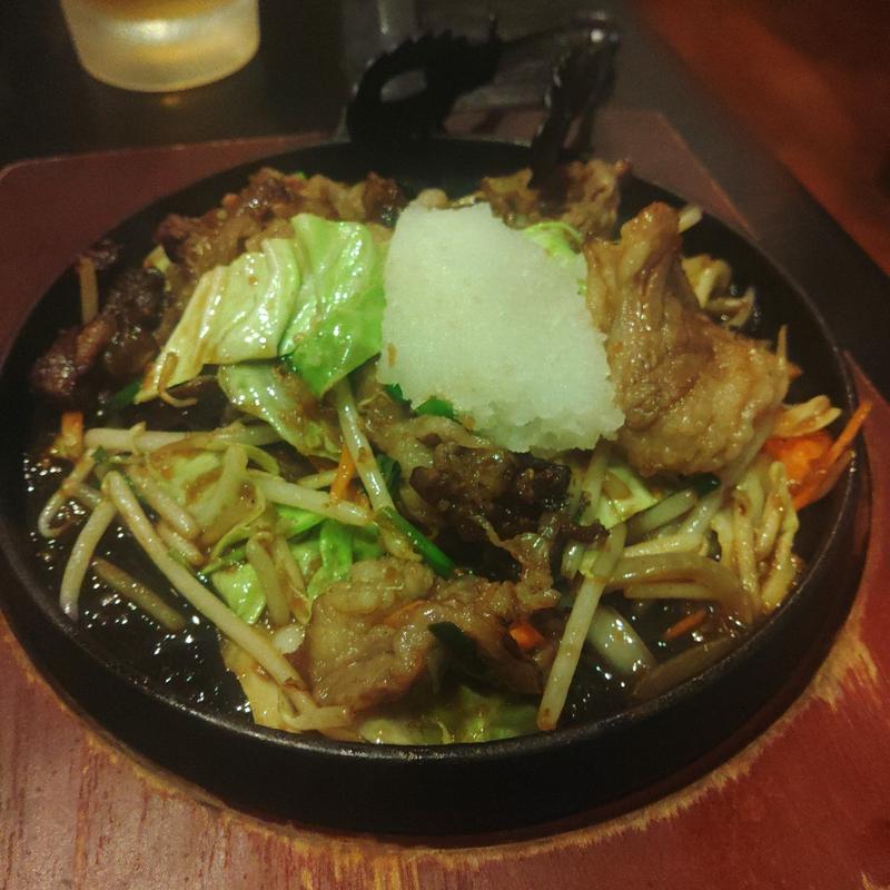 牛肉鉄板(たらくや)