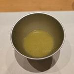 新玉ねぎとアスパラガスのすり流し