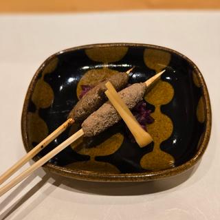 鴨 レバーパテ(焼鳥 心伯 西天満)