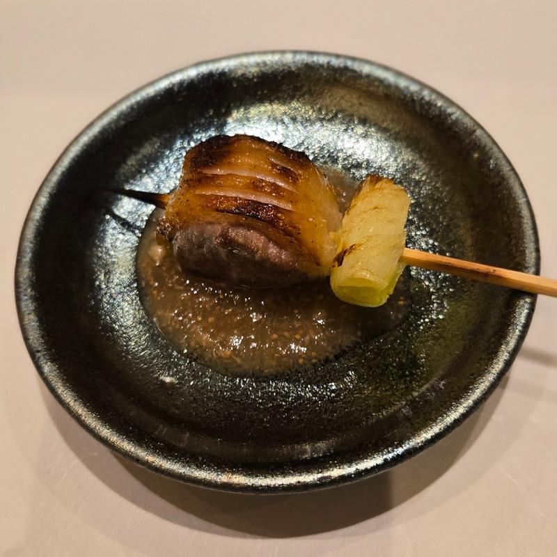 近江鴨のロース(焼鳥 心伯 西天満)