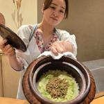 鴨そぼろと新生姜の土鍋