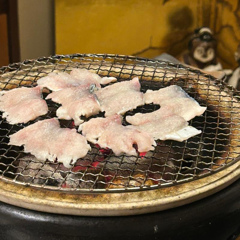 コース内　鰻炭火焼き(京料理　寿司ふじ )