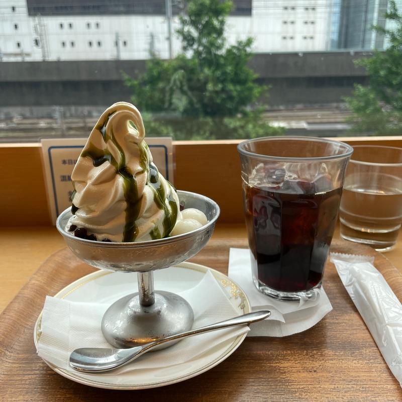白玉あずきソフトクリーム(Cafe 1869 by MARUZEN)