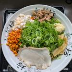 油そば（太麺）中盛(ん麺 ねぎ坊)