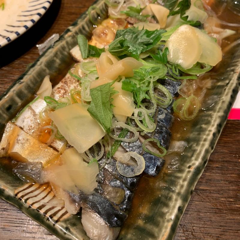 薬味たっぷり！炙り〆さば(てんぐ大ホール 池袋サンシャイン通り店)