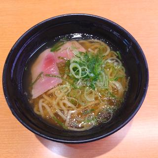 鹿児島ジモメシ鮪しょう油ラーメン(スシロー 河口湖BELL店)