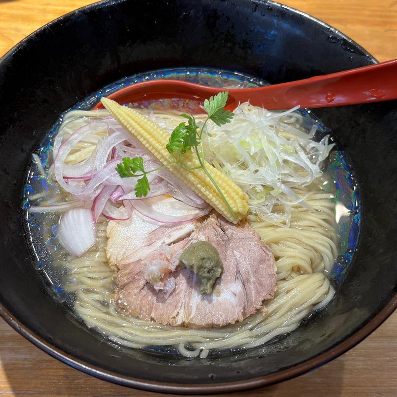 蟹だし冷しそば(焼きあご塩らー麺 たかはし 上野店 )